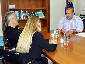 Mrcio Cato em encontro com representantes da Cedae - foto: Marcelo Rosa