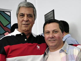 O Prefeito Mrio Tricano e o Vice, Sandro Dias - Foto de arquivo